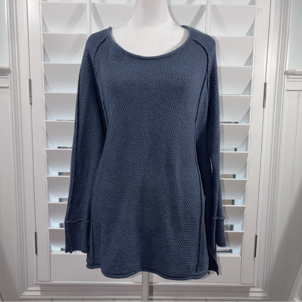 Monoreno Blue Crew Neck Sweater